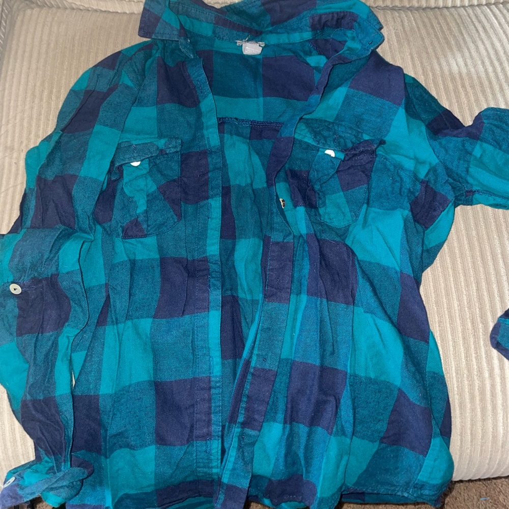 navy blue flannel